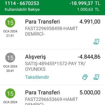 A101 Ödemenin Geri İadesi
