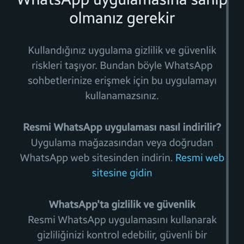 WhatsApp'a Giriş Yapamıyorum!