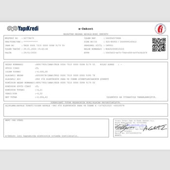 Yapı Kredi Hesabımdan Payfix Hesabıma 6000 TL Gönderdiğim Para Geçmedi