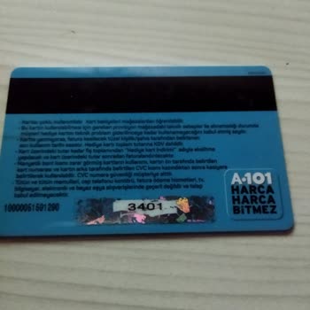 A101 Kartının İçindeki Para Yok