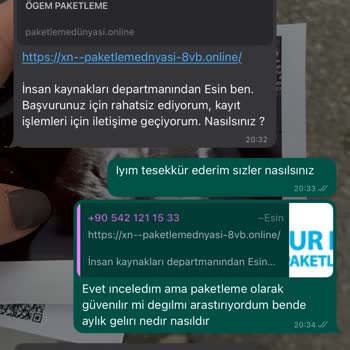 iskurevdepaketleme.org Kişisel Verilerimin İzinsiz Kullanımına Karşı Şikayet