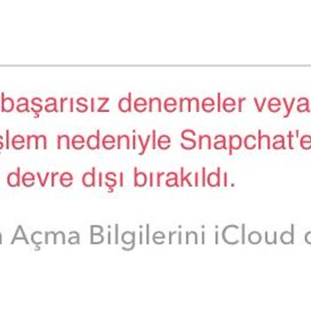 Snapchat Tekrarlanan Başarısız Denemeler