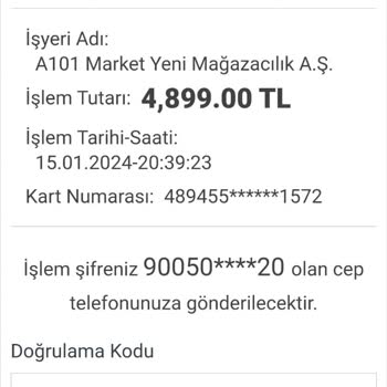 Oyuneks Paramın İade Edilmesini İstiyorum