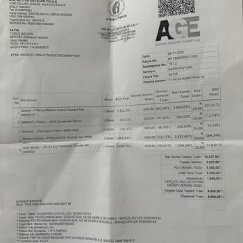 Bernardo Marmara Forum Teslim Edilmeyen Ürünler Ay Boyunca