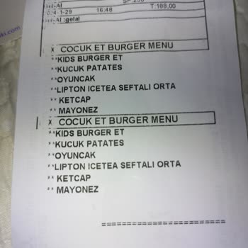 Oyuncaklı Menüde Oyuncak Vermeyen Saloon Burger!