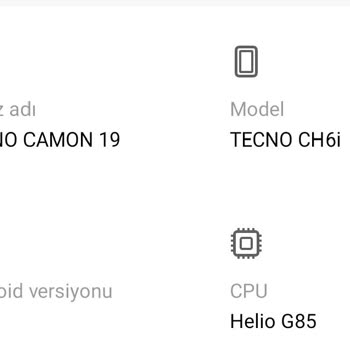 Tecno Mobile Camon 19 Neo Şarj Sorunu