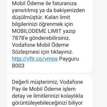 Vodafone İzin Ve Onay Almadan Ödeme Alarak Müşterisini Mağdur Etmesi