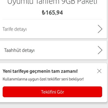 Vodafone Fatura Şaşkınlığı