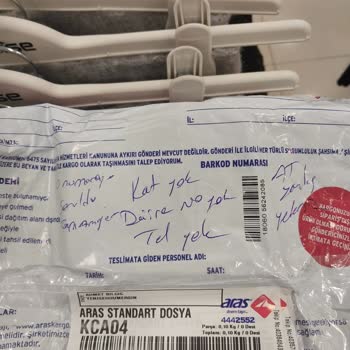 Aras Kargo Kargo Teslimi Yapılmadı