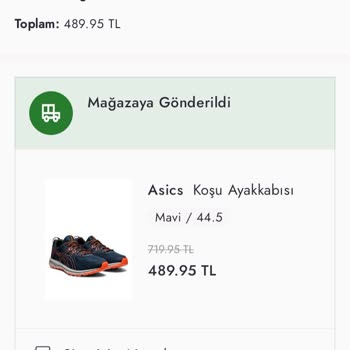 Asics Ayakkabı Yırtılması Ve İade Kabul Etmemesi