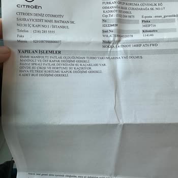 Opel Otomobil Servisinin Yanlış Arıza Tespiti Ve Müşteri Mağduriyeti