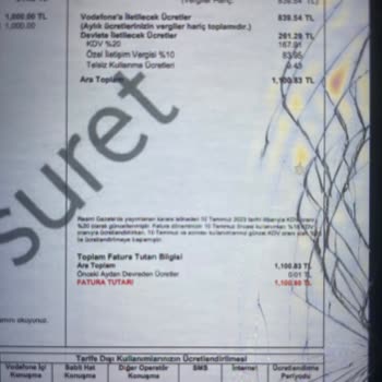 Vodafone Aşım Paketi Saçmalığı