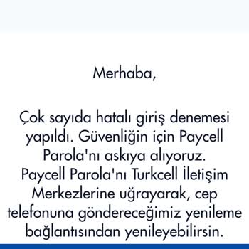 Paycell Hesabım Bloke Oldu