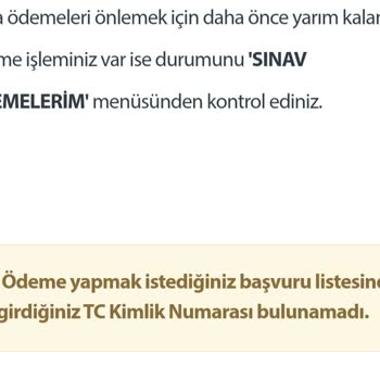 Milli Eğitim Bakanlığı (MEB) Açık Öğretim Kayıt Yenileme T. C. Kimlik Hatası
