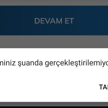 Passolig Passo İşleminizi Şu Anda Gerçekleştiremiyoruz Hata Veriyor