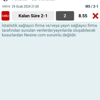 Nesine İki Takımdan Birisinin Parayı Kazandırması Lazımdı