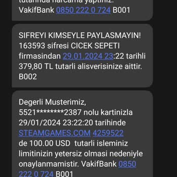 VakıfBank İzinsiz Karttan Para Çekimi