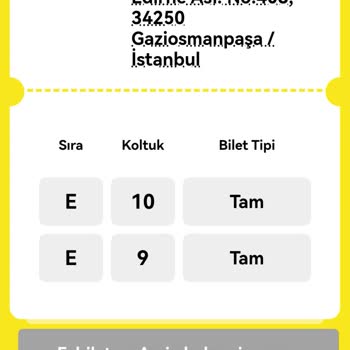 Biletini Al Para İadesi Yapmadı