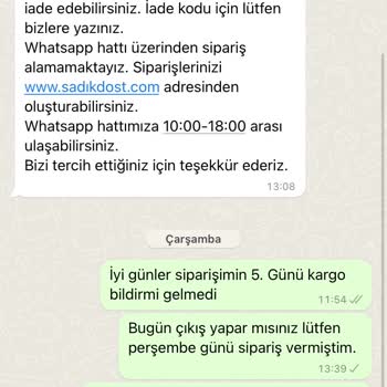 SadıkDost (sadikdost.com) Online Alışverişte Mağduriyet Yaşadım