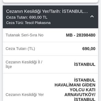 İGA İstanbul Havalimanı 2 Dakikada 690 TL Ceza Şoku!