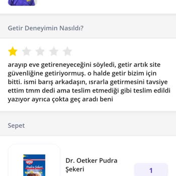 Getir Getirme Olmuş Kuryelere İş Yaptıramaz Olmuş