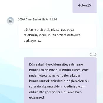 Bet10bet Deneme Bonusu Hayal Kırıklığı