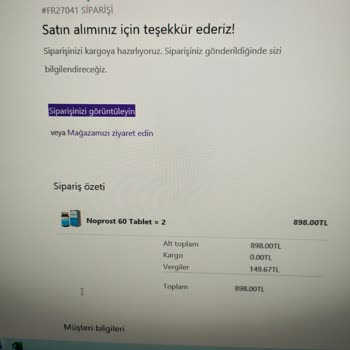 Farmareyon Gelmeyen Ürün İçin İade