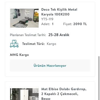 Vivense Gelmeyen Ürün İçin Çözüm Bulamıyor