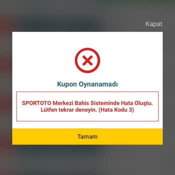Nesine Kupon Oynarken Hata Veriyor Oynayamıyorum?