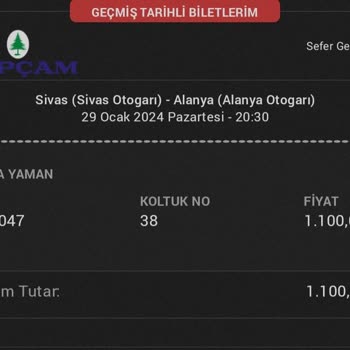 Topçam Turizm Aktarma Hakkında Bilgi Vermeyen Otobüs Firmaları