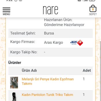 Nare Giyim Şikayet Ürün Göndermiyor
