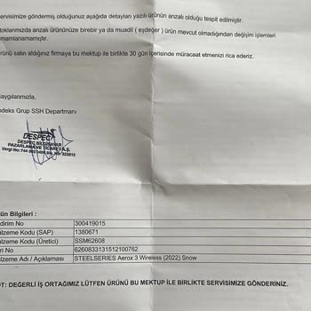 Amazon Üzerinden Alınan Ürünün Değişimini-İadesini Yapamıyorum