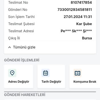 Trendyol Express Elma Dağıtım Merkezi Ürünü Kar Şubeye Göndermiyor