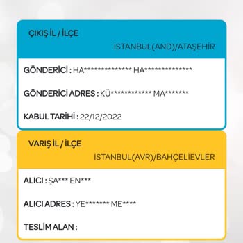 PTT Kargo PTT Esenler Şubesi Kargo