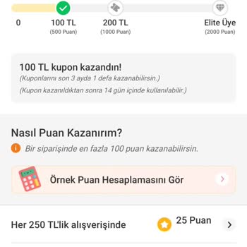 Trendyol Toplanan Puanı Kullanamamak