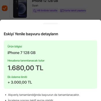 Hepsiburada.com Eski Yenile Kampanyası Ek Ödeme Yapılmaması
