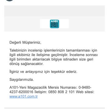 A101 Ve Birgündekargo Ürün Teslim Etmeme