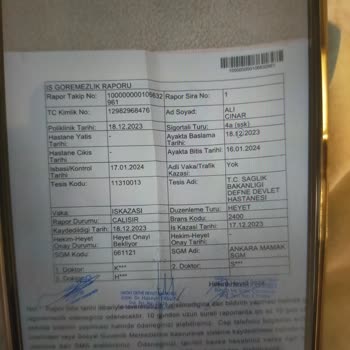 Defne Devlet Hastanesi Devlet Hastanesi Doktorunun Tutumu Üzerine Şikayet