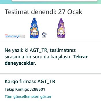 Amazon Ve AGT Teslim Edilmeyen Sipariş