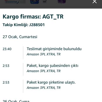 Amazon Ve AGT Teslim Edilmeyen Sipariş
