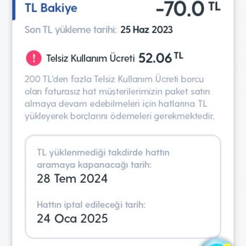 Turkcell Avans Hesap Kapatma