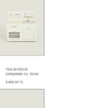 Zara Home'dan Oyuncak Mutfak Aldım Ama Teslim Alamıyorum