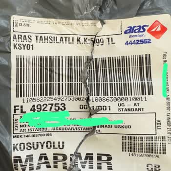 Aras Kargo Kargo İçerisinden Farklı Ürünlerin Çıkması