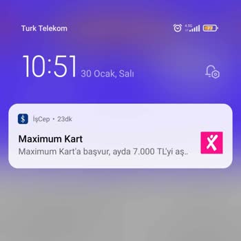 İş Bankası 7/24 Bana Bildirim Gönderiyor Kredi Kartı Alın Diye Yeter