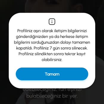 99Türkiye 99 Türkiye Profilimin Kapatılması