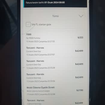 Vodafone Üzerinden, Tencent Adında Mobil Ödeme İtiraz Ve Şikayeti!