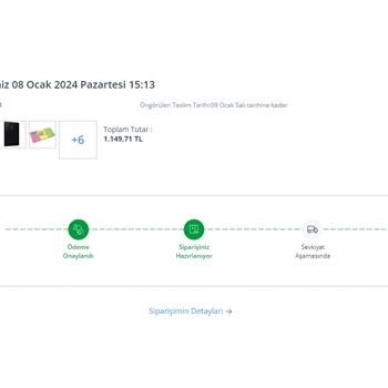 Avansas Siparişimiz Yaklaşık 1 Aydır Gelmiyor