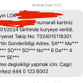 Kuryenet Banka Kartı Teslimi