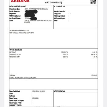 Akbank Kartımdan Para Bildirimsiz Para Çekilmiş.