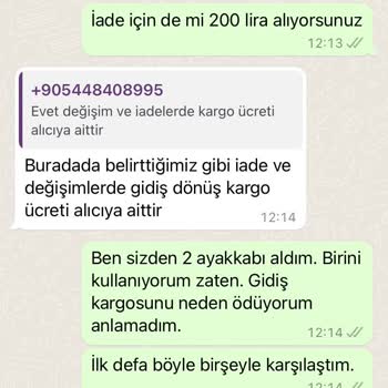 Elite Shop Turkey Değişimde Kargo Ücreti İstenmesi